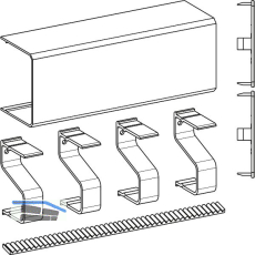 GU HS SpeedLimiter Abdeckprofil-Set L=4000 mm Aluminium silber eloxiert