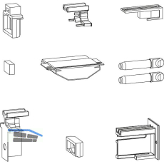 GU HS Zubeh�r-Beutel verdeckt liegend F�hrungsschiene P1850 Schema A schwarz