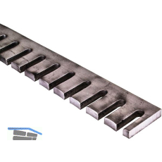 ARTEFERRO Kr�mmeisen, 40 x 8 mm, L�nge 1500 mm; Schmiedeeisen