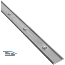 ARTEFERRO Hespeneisen 30 x 8 x 2000 mm, genietet, Schmiedeeisen