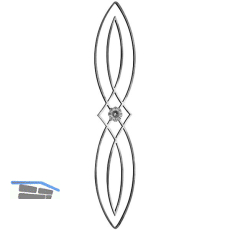 ARTEFERRO Zierelement 14 x 8 /190 mm L�nge 1000 mm, Schmiedeeisen