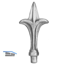 ARTEFERRO Spitze H�he 125 mm, Base D, Firenze, Schmiedeeisen