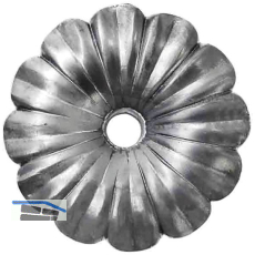 ARTEFERRO Rosette � 95 mm, mit Loch 8 mm, Schmiedeeisen
