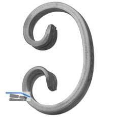 ARTEFERRO C Schnecke, 70 x 110 mm, Schmiedeeisen