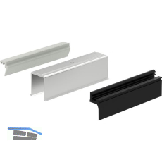 GU HS F�hrungsschienen-Set oben P2301 L=4100 mm silber eloxiert