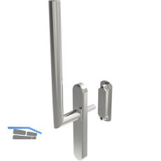 GU HS Drehgriffgarnitur BELCANTO 180� Griff innen o. PZ Muschel au�en Edelstahl