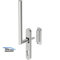 GU HS Drehgriffgarnitur BELCANTO 180� Griff innen mit PZ Muschel au�en Edelstahl