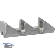 GU HS Riegelbock f�r Spaltl�ftung, ohne Holzschraube f�r Einbruchschutz, silber