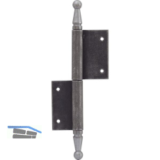 T�rnussband mit Zierkopf, links, 90 x 140 mm, Stahl blank