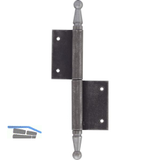 T�rnussband mit Zierkopf, rechts, 90 x 140 mm, Stahl blank