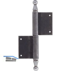 T�rnussband mit Zierkopf, links, 140 x 210 mm, Stahl blank