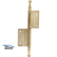 T�rnussband mit Zierkopf, links, 90 x 140 mm, Messing poliert