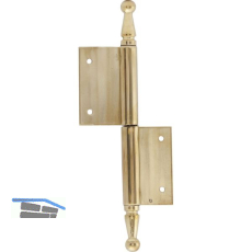 T�rnussband mit Zierkopf, rechts, 90 x 140 mm, Messing poliert