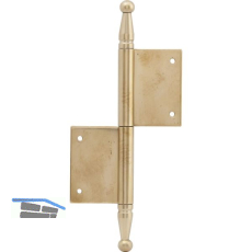 T�rnussband mit Zierkopf, links, 100 x 160 mm, Messing poliert