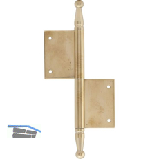 T�rnussband mit Zierkopf, rechts, 100 x 160 mm, Messing poliert