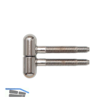 SFS Einbohrband, 16 mm, mit Rundkopf, Stahl verchromt