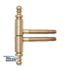 SFS Einbohrband 2-tlg. mit Zierkopf, � 16 mm, Bandh�he 108,5mm,Stahl vermessingt