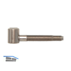 SOLIDO Einbohrband-Oberteil m. Zylinderkopf, � 16 mm, f�r Holz, Stahl vernickelt