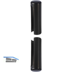 Aufsteckh�lsen 3- DIM, Band � 15 mm, Bandh�he 92 mm, Aluminium schwarz RAL 9005