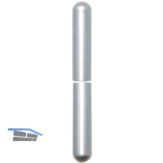 Aufsteckh�lsen 3- DIM, rund, Band � 15 mm, Aluminium verchromt matt 112 mm