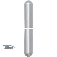 Aufsteckh�lsen 3- DIM, rund, Band � 20 mm, Aluminium verchromt matt 112 mm