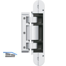 SIMONS Glast�rband TECTUS TEG 310 2D, verdeckt, 60kg,Stahl wei� matt RAL9016