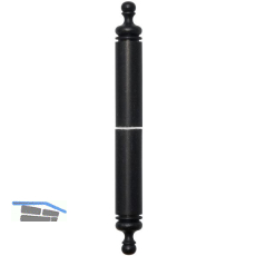 Aufsteck-Zierh�lsen 3- DIM, Band � 20 mm, Schmiedeeisen verzinkt geschw�rzt