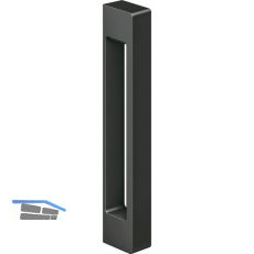 T�rgriff KCH1700,zum Kleben,200x26x40mm,Aluminium schwarz matt RAL9005