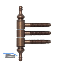 Einbohrzierband 3-teilig, 16 mm, Stahl bronze patiniert