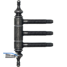 Einbohr-Zierband 3-teilig, mit Aush�ngesicherung, � 18 mm, Eisen schwarz Antik