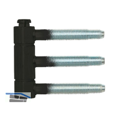 Steckband 3-teilig � 18 mm,H�he 61 mm, Stahl schwarz