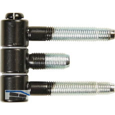 Stahlzargenband 3-teilig, Band 16x46,7mm,Stahl schwarz