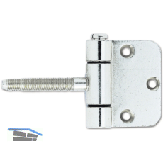 Steckband 3-teilig Fl�gelteil Einlassen/Aufschrauben � 18 mm,vernickelt