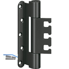 SIMONSWERK Objektband VX 7939, Bandh�he 160mm,Stahl beschichtet schwarz RAL 9005