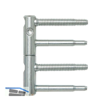 T�rband ANUBA 3-DIM 2-tlg. Bolzen 60 mm, Bandh�he 92mm, � 15mm, verzinkt silber