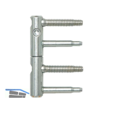 T�rband ANUBA 3-DIM 2-tlg. Bolzen 45 mm, Bandh�he 92mm, � 15mm, verzinkt silber