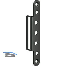 SIMONSWERK Abdeckwinkel VX 7560 KR, Stahl beschichtet schwarz matt RAL 9005