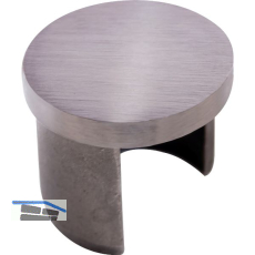 IAM DESIGN Endkappe f�r Nutrohr rund,flach,Rohr � 42,4,Edelstahl geschliffen V2A