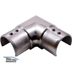 IAM DESIGN Eckbogen f�r Nutrohr rund � 42,4 x 1,5 mm, Edelstahl geschliffen V2A