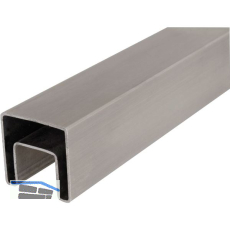 IAM DESIGN Nutrohr eckig, 40 x 40 x 1,5 mm, Edelstahl geschliffen V4A