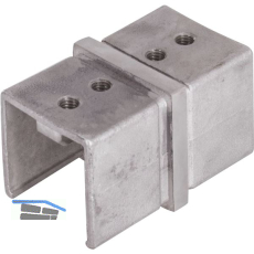 IAM DESIGN Verbinder f�r Nutrohr 40 x 40 x 1,5 mm, Edelstahl geschliffen V4A