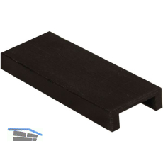 IAM DESIGN Befestigung SPEEDY RAIL f. Nutrohr,Glasst�rke 16,76mm,Kunststoff/EPDM