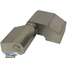 IBFM Anschraubtorband 2-teilig mit Kugellager, 102,5 x 84,5 mm, Edelstahl