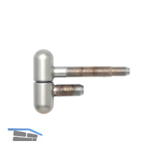 SFS Stahlzargenband 2-tlg. mit Rundkopf, � 16 mm, H�he 50,5 mm, verchromt matt