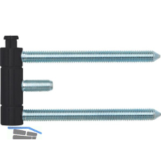 Stahlzargenband 3-tlg. brandschutztauglich, Stahl schwarz