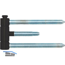 Steckband 3-teilig 18 mm, brandschutztauglich, Stahl schwarz