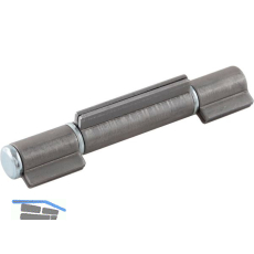 Anschwei�band 3-teilig I-Lappen 402, Bandh. 120 mm, � 15 mm, Stahl blank