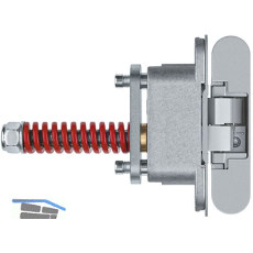 ANSELMI T�rband verdeckt AN 107 3D, Zinkdruckguss verchromt matt