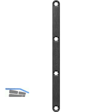 SIMONS Magnetplatte Keep Close KCM 50/H f�r Holz,195x13 mm,schwarz matt RAL 9005