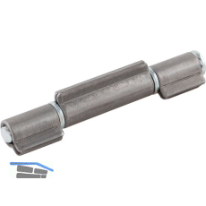 Anschwei�band 3-teilig I-Lappen 402, Bandh. 170 mm, � 17 mm, Stahl blank